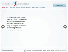 Tablet Screenshot of internationalskatingacademy.com